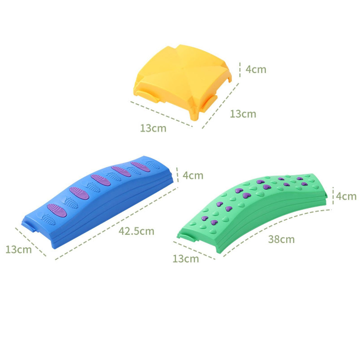 4 Pieces Kids Balance Beam Stepping Stone Obstacle Course Toy with Material and Non Slip Design for Physically Active Children Suitable for, 20 Pieces