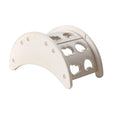 Climbing Frame with Perforated Panels | Curved Arched Body, Developmental Learning, Toy, for Nursery, Kids, White