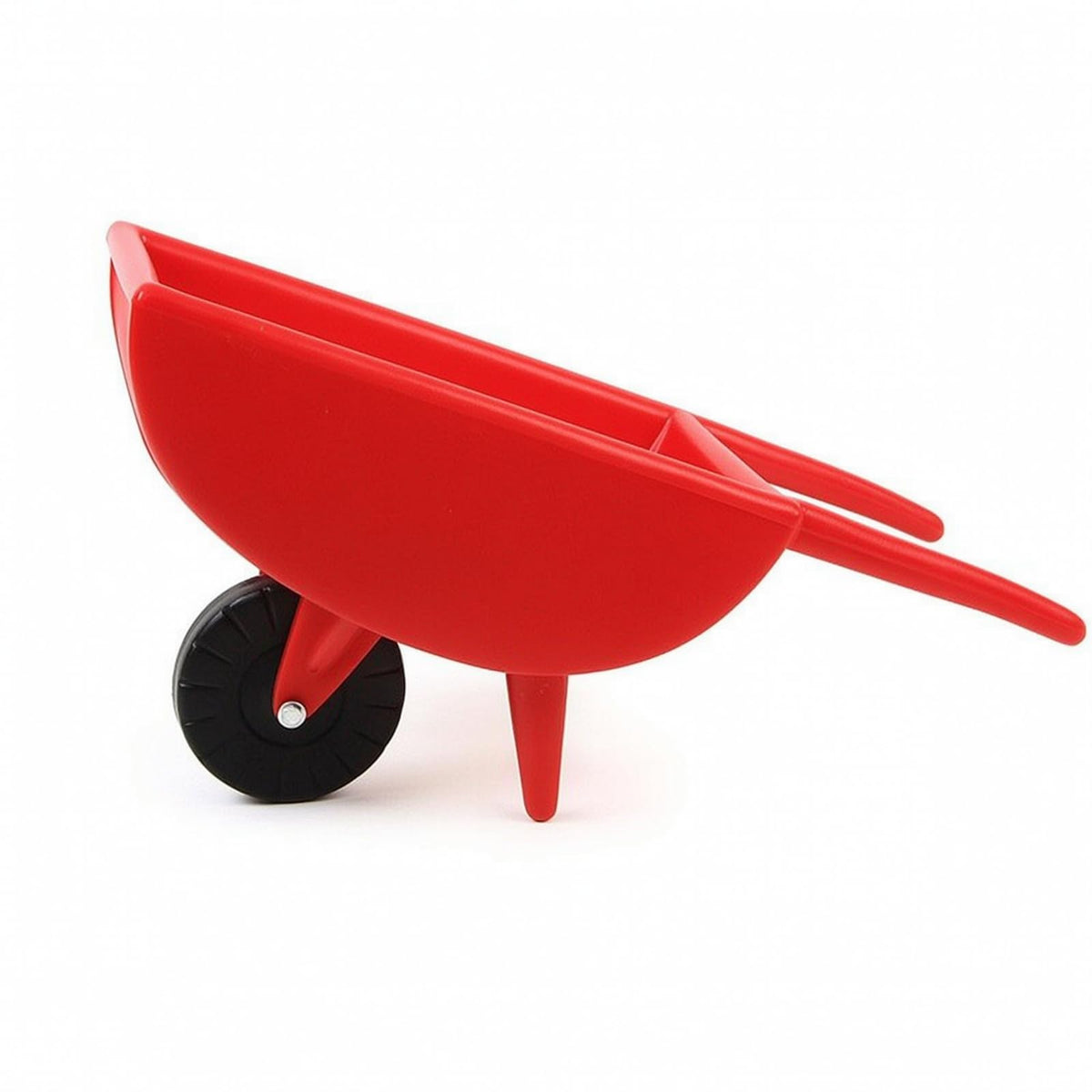 Children Push Cart Toy with One Wheel Long Front Handles Deep Open Body Molded Construction Stable Support Legs Suitable for Outdoor Exploration, Green
