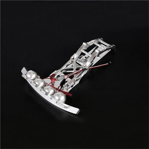 Alloy CNC Protection Crash Front Bumper Kit with LED Light Fit for 1/5 HPI ROFUN BAHA ROVAN KM Baja 5T Rc Car Toys Games Parts