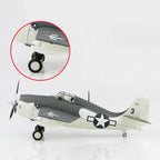 CMO Military Fighter Alloy Die Cast Model, 1/48 Scale Grumman F4F-4 Wildcat Fighter USAF Model, Adult Toys and Decorations, 7.1Inch X 9.4Inch