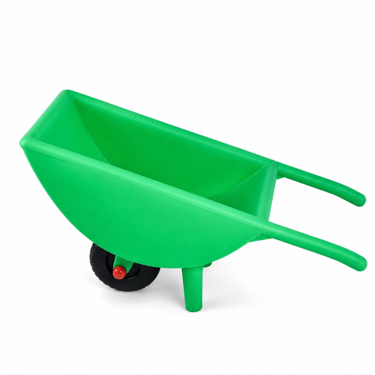 Children Play Vehicle Kids Push Cart Toy Handcart Wagon Trolley with Single Wheel and Upright Parking Design for Suitable for Backyard Sandbox playroom, Green