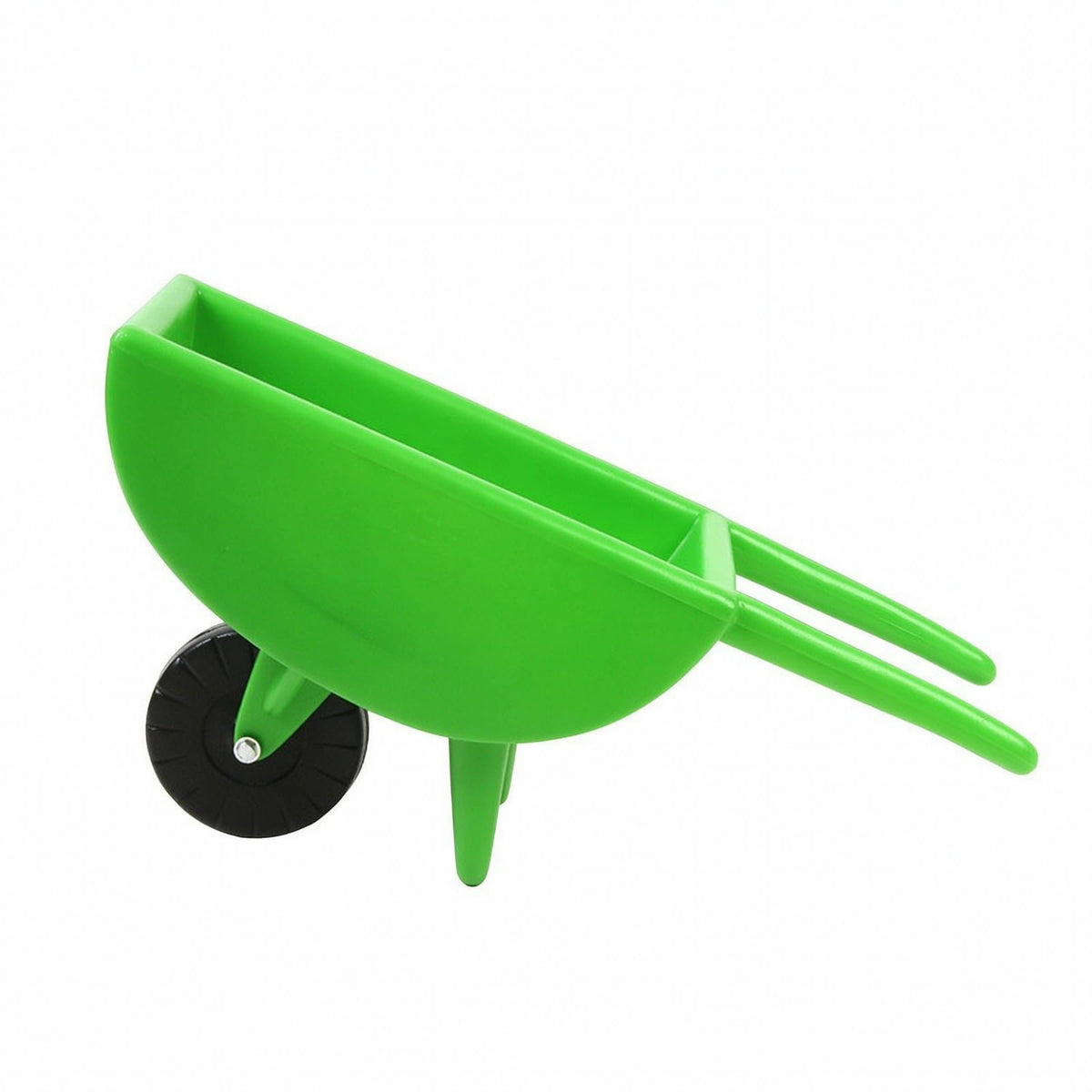 Children Push Cart Toy with One Wheel Long Handles Deep Open Carrier Sturdy Molded Construction Two Support Legs Suitable for Young Children Outdoor Fun, Yellow