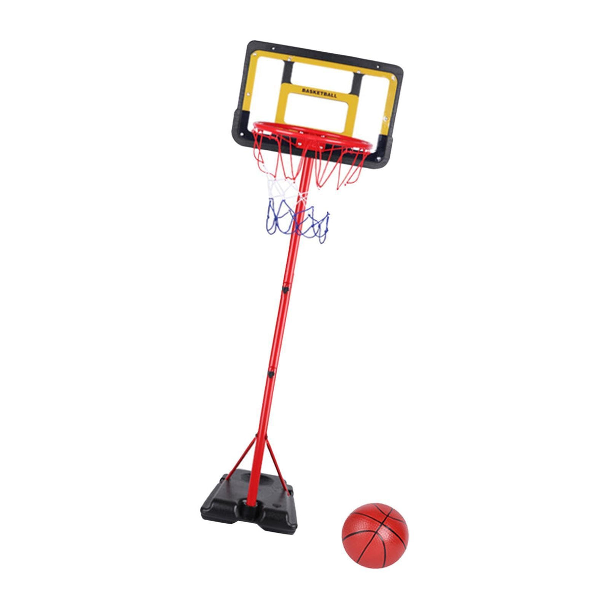 Basketball Hoop Adjustable Hoop Stand Arcade Game Set Indoor Outdoor Sports Toy with Sturdy Structure and Easy Install Suitable for Kids Training