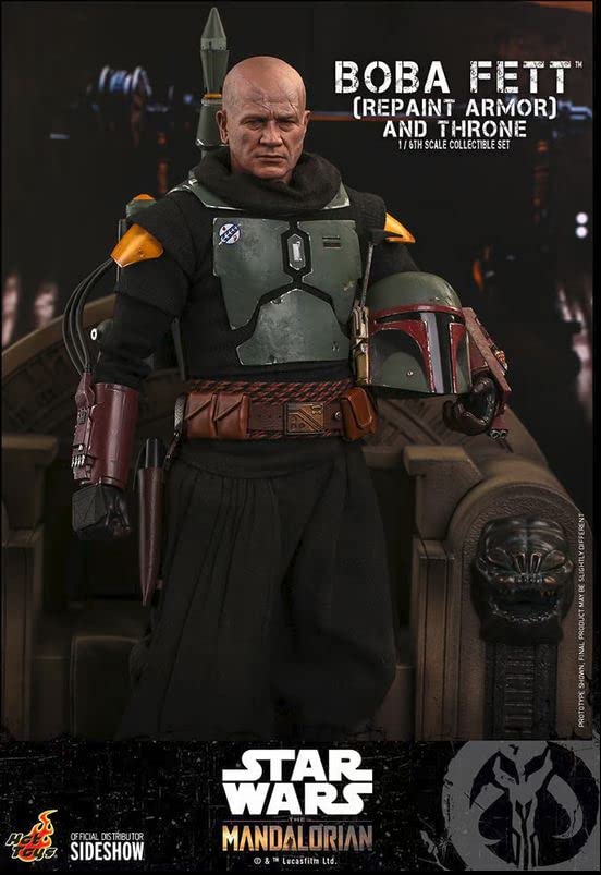 Hot Toys Star Wars Mandalorian TMS056 Boba Fett Repaint Armor & Throne 1/6 Figure