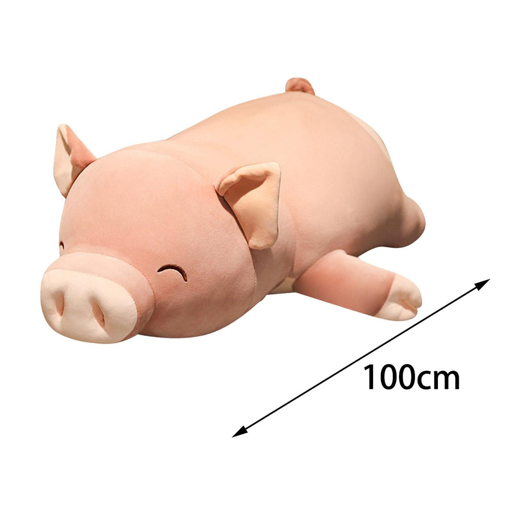 Almencla Cute Plush Animals Toy Stuffed Animals Toy Sleeping Pillow Throw Pillow Doll for Sofa Chair Decor Birthday Gift, 100cm