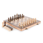 Children's Wooden Chess Adult Portable Travel Chess Set Puzzle Interactive Toy Friends Holiday Best Gifts Chess Set