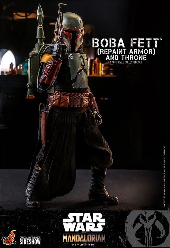 Hot Toys Star Wars Mandalorian TMS056 Boba Fett Repaint Armor & Throne 1/6 Figure