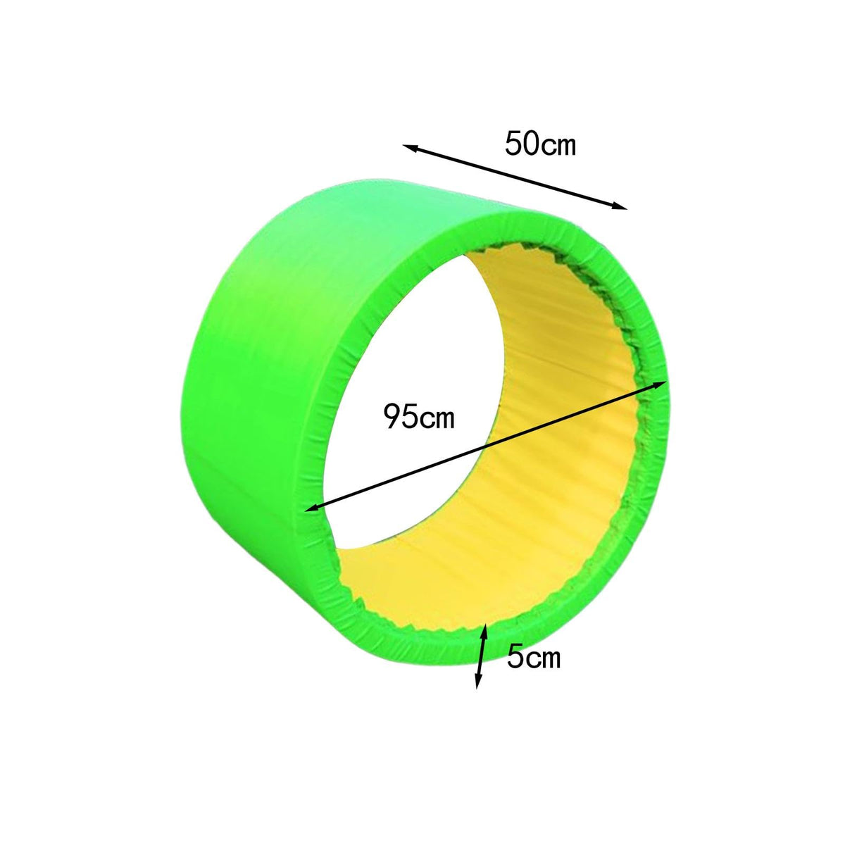 Crawling Circle Rolling Wheel Children's Crawling Toy Sensory Training Equipment Sports Prop Cloth Material Suitable for Parent Child Outdoor Entertai, Green
