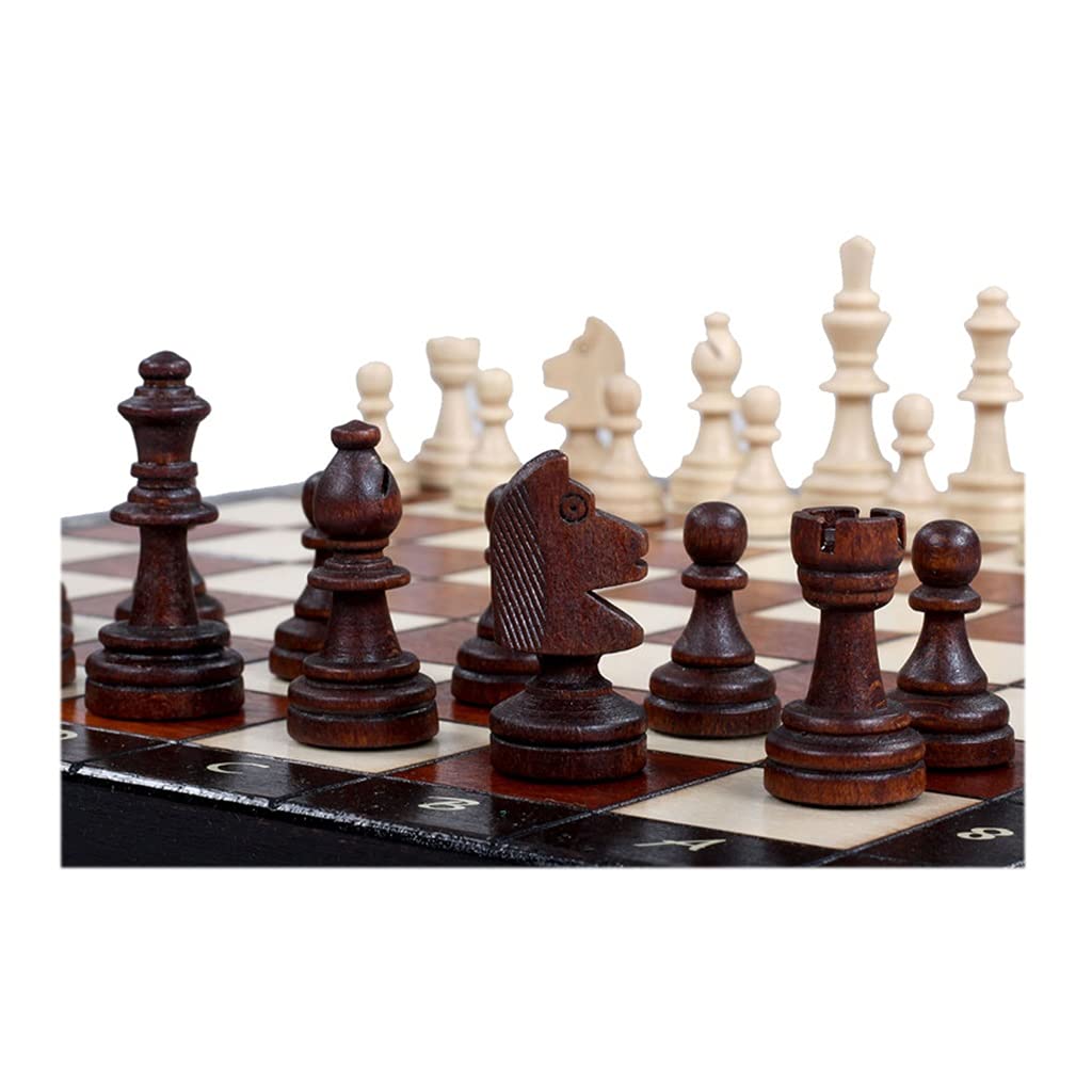 Folding Magnetic Chess Board International Chess Set with Storage Game Toy Set for Travel Party Game Gift Decoration