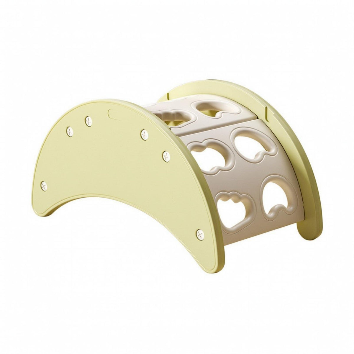 Climbing Frame with Perforated Panels | Smooth Rounded Edges, Climber, Child-Friendly, Toy, for Playroom, White