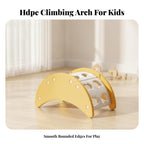 Compact ClimbingArch | Child-Friendly, Rocking Arch, Curved, Toy, for Playroom, Young Children, Kids, Yelloe
