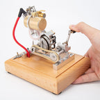 Full Metal Engine Model Kit that Works, Mini Hoglet Single-Cylinder Four-Stroke Gasoline Engine Model for Motorcycles, Science Experiment Model, Kids Adult Toys