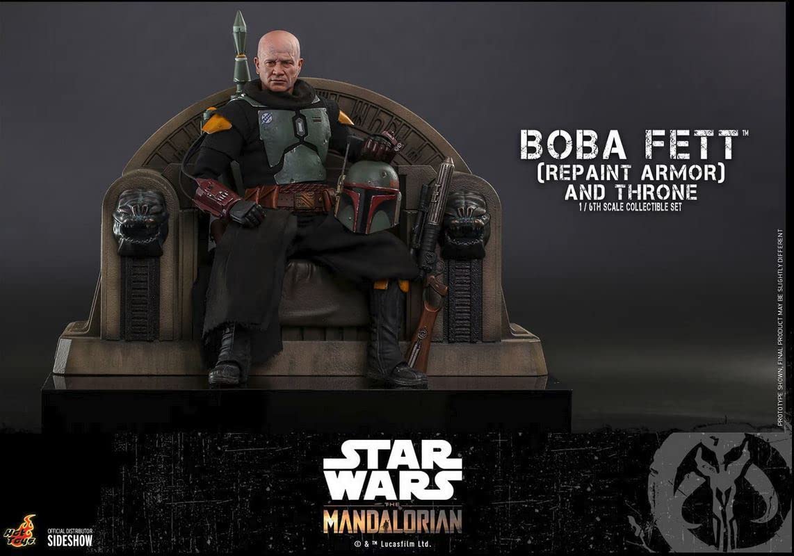 Hot Toys Star Wars Mandalorian TMS056 Boba Fett Repaint Armor & Throne 1/6 Figure