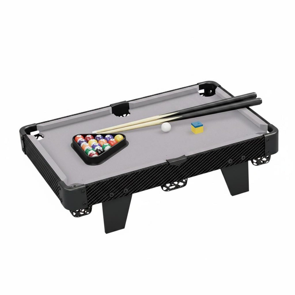 Colaxi Children Billiards Game Tabletop Toy with Ball Set Cues Triangle Frame and Resin Material for Family Interaction and Entertainment Suitable for Holiday Gatherings