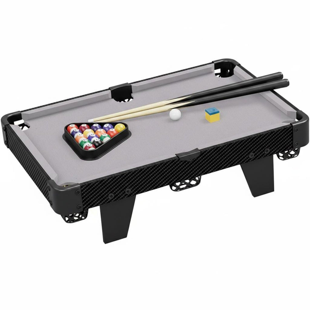 Children Billiards Game Table Toy with Cue Balls and Triangle Rack for Developing Hand Eye Coordination and Parent Child Interaction Suitable for Family Gatherings Home Entertainment