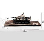 1/32 Scale Diecast Tank Alloy Model,German Panzerkampfwagen Tiger Ausführung E Tank Snow,Military Toys and Gift, 10.5 x 4.7Inchs