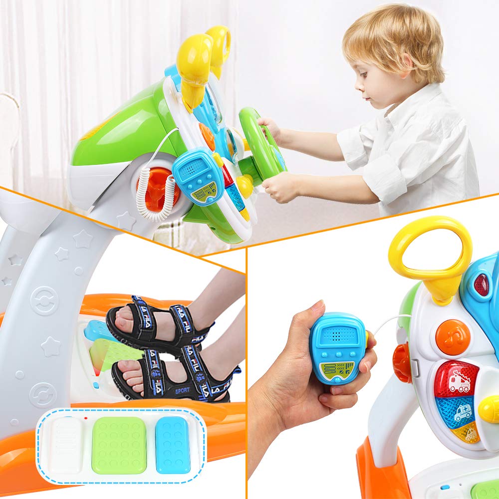AMOSTING Ride On Car Toy for Toddlers, Pretend Play Driving