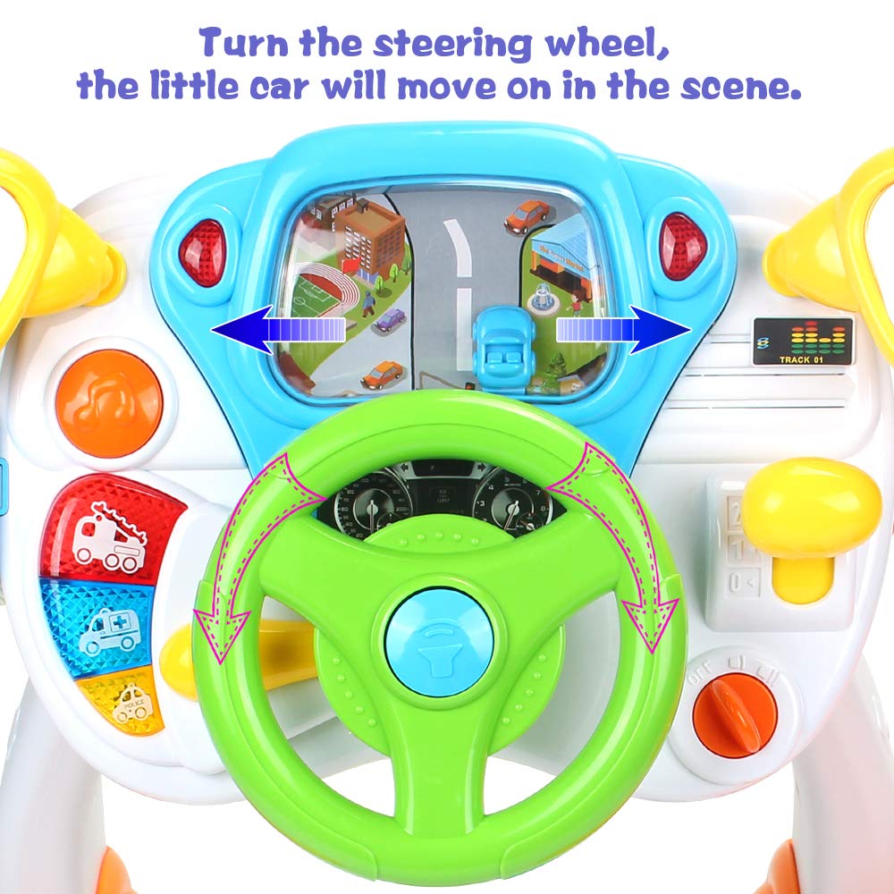 AMOSTING Ride On Car Toy for Toddlers, Pretend Play Driving