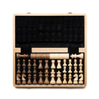 Children's Wooden Chess Adult Portable Travel Chess Set Puzzle Interactive Toy Friends Holiday Best Gifts Chess Set