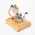 Full Metal Engine Model Kit that Works, Mini Hoglet Single-Cylinder Four-Stroke Gasoline Engine Model for Motorcycles, Science Experiment Model, Kids Adult Toys