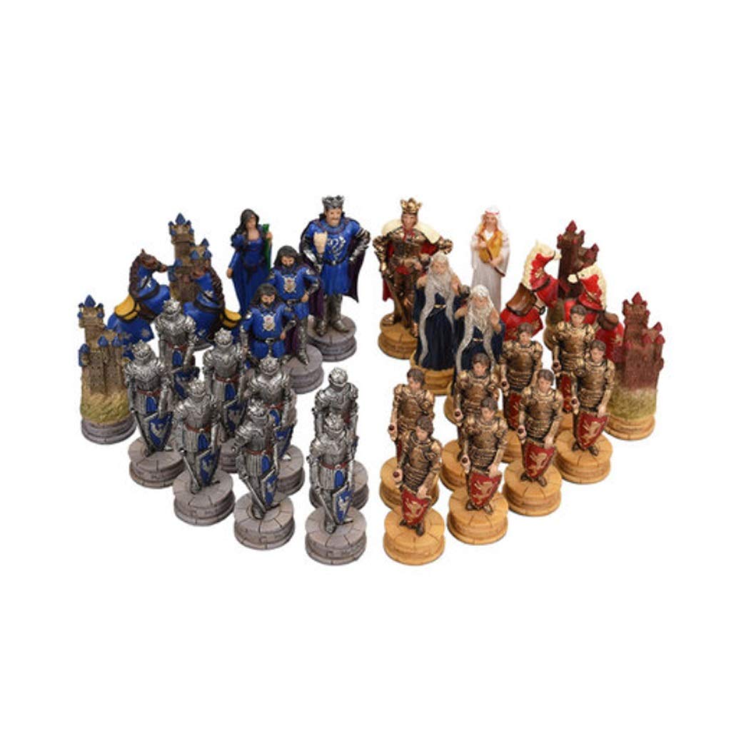 GeRRiT Chess Set Wooden Chess Luxury Travel Chess Set Resin Chess Pieces Children and Adults Educational Toys Home Decoration International Chess