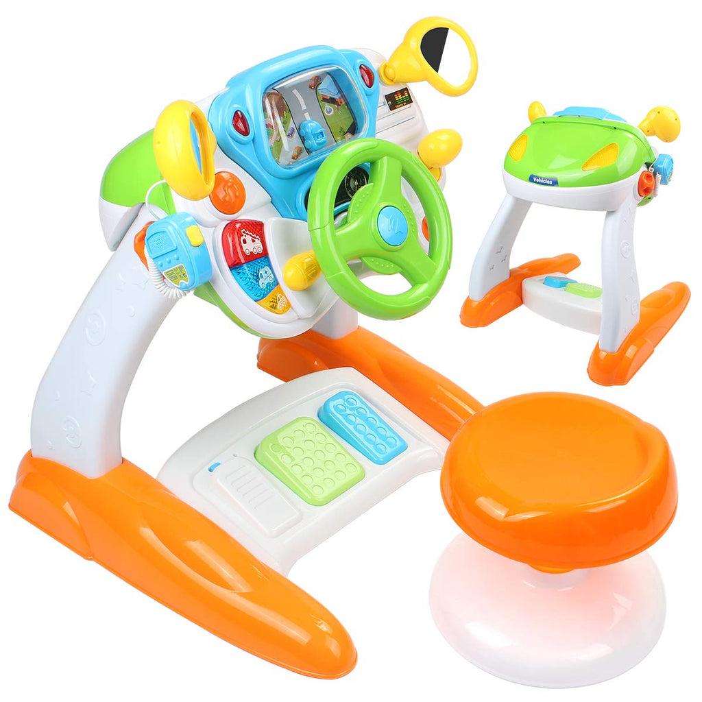 AMOSTING Ride On Car Toy for Toddlers, Pretend Play Driving