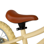 Bigjigs Toys Cream Balance Bike with Basket - Pedal-Free Toddler Bikes, Training Bicycles, Learning Cycling, Fun Outdoor Activity, Gifts for Children Aged 3+