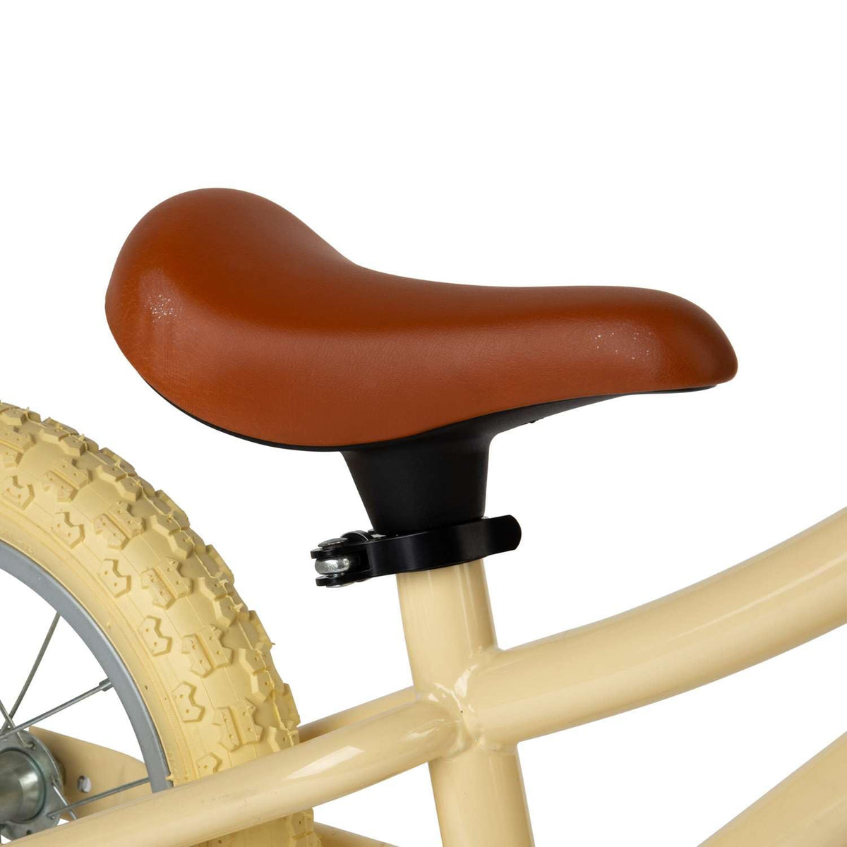 Bigjigs Toys Cream Balance Bike with Basket - Pedal-Free Toddler Bikes, Training Bicycles, Learning Cycling, Fun Outdoor Activity, Gifts for Children Aged 3+