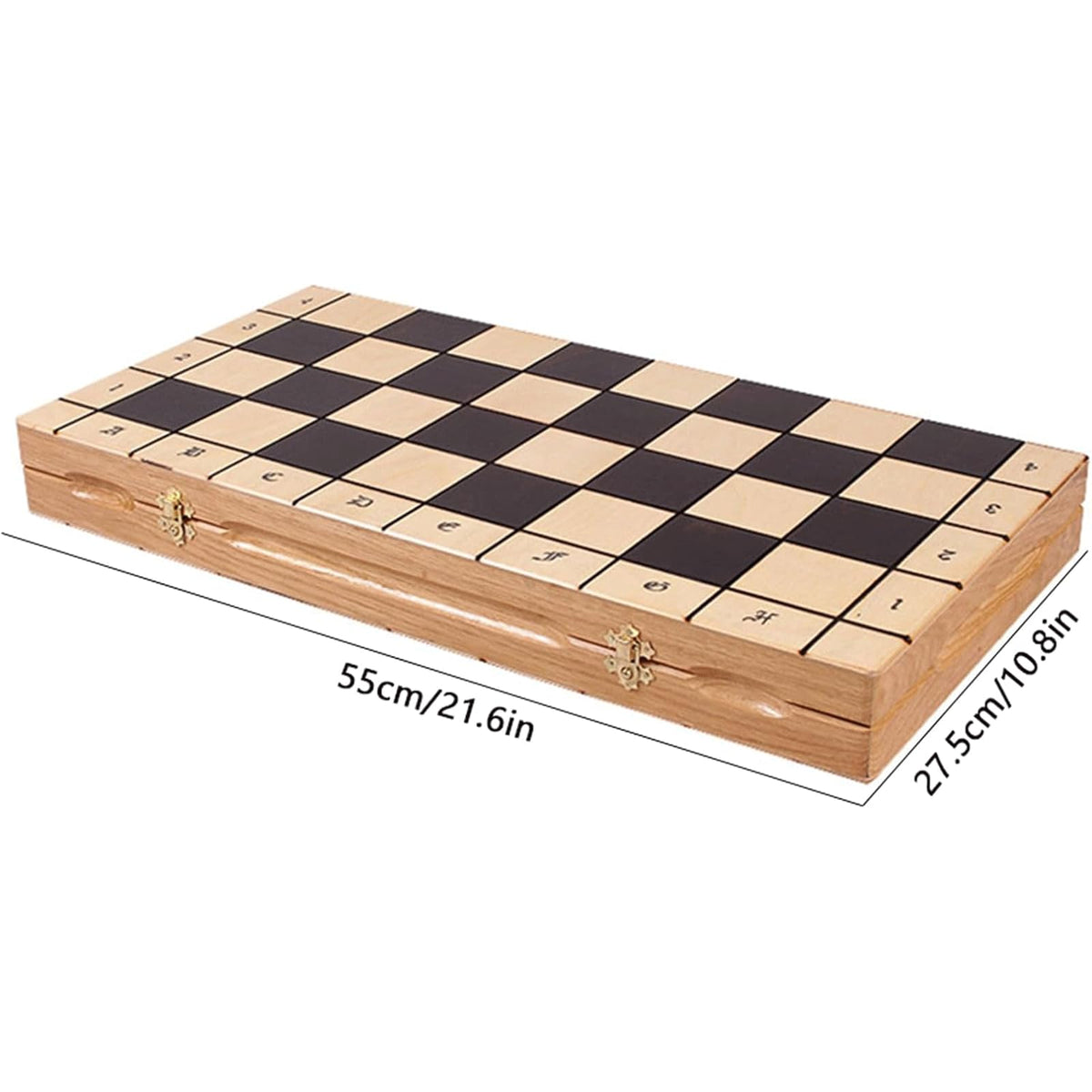 GAENZA New Luxury Professional Chess, Chess Set with Solid Wood Chess Pieces and Storage Slots, Board Games for Kids and Adults Toys