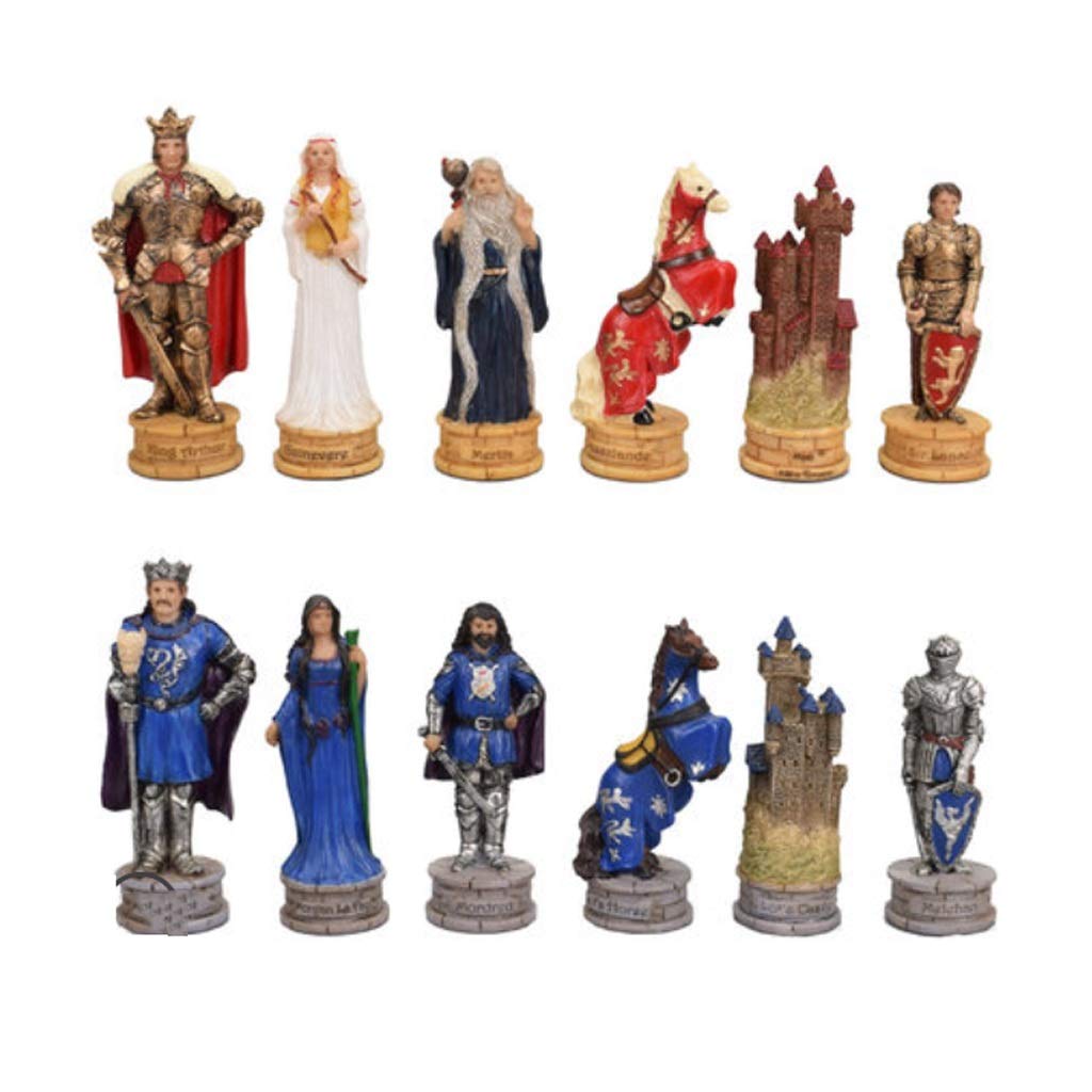 GeRRiT Chess Set Wooden Chess Luxury Travel Chess Set Resin Chess Pieces Children and Adults Educational Toys Home Decoration International Chess