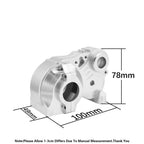 Alloy CNC Gear Box or Diff Transmission Gearbox Kit Fit for 1/5 HPI ROFUN BAHA ROVAN KM Baja 5B 5T 5SC Rc Car Toys Games Parts(Diff Geabox Silver 2)