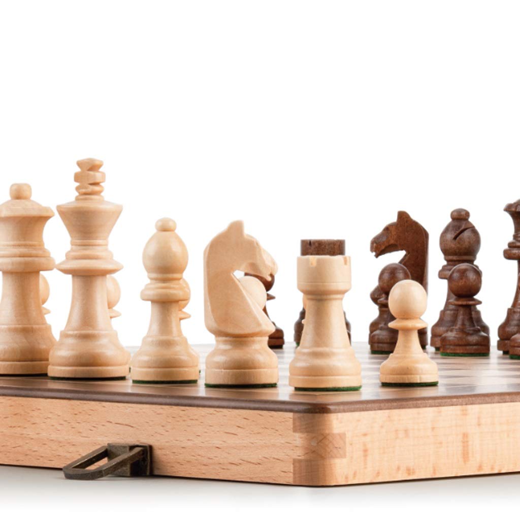 Children's Wooden Chess Adult Portable Travel Chess Set Puzzle Interactive Toy Friends Holiday Best Gifts Chess Set