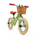 Bigjigs Toys Cream Balance Bike with Basket - Pedal-Free Toddler Bikes, Training Bicycles, Learning Cycling, Fun Outdoor Activity, Gifts for Children Aged 3+