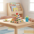 Children Balance Game Wooden Pyramid Balance Game Toy Stacking Game Puzzle Game Strategy Game with Pulling and Placing Challenge for Structure