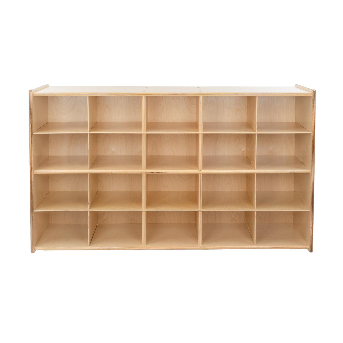 Contender Cubby Preschool Shelve for Classroom Storage Shelf with 20 Assorted Base Color Trays Best for Toy Storage, Stationary Organizer Perfect for Classrooms