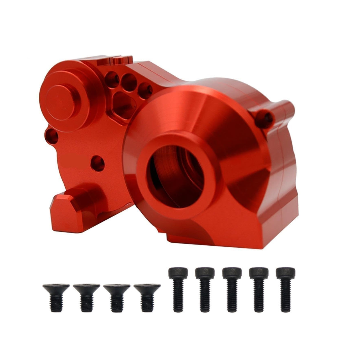 Alloy CNC Gear Box or Diff Transmission Gearbox Kit Fit for 1/5 HPI ROFUN BAHA ROVAN KM Baja 5B 5T 5SC Rc Car Toys Games Parts(Diff Geabox Silver 2)