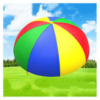 1-12M Kindergarten Rainbow Parachute Toy, Kids Balance Coordination Teamwork Game Gymnastics Parachute, Lightweight and Easy to Operate (Size : 11m/36.08ft)