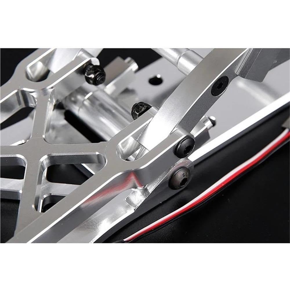 Alloy CNC Protection Crash Front Bumper Kit with LED Light Fit for 1/5 HPI ROFUN BAHA ROVAN KM Baja 5T Rc Car Toys Games Parts
