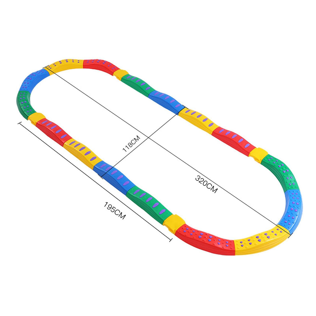 4 Pieces Kids Balance Beam Stepping Stone Obstacle Course Toy with Material and Non Slip Design for Physically Active Children Suitable for, 20 Pieces