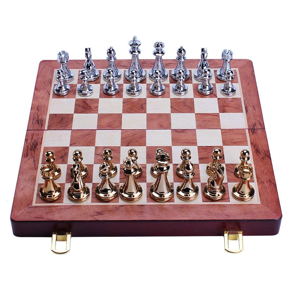 GeRRiT Chess Chess Chess with Felted Game Board Interior for Storage Great Toys for Birthday Chess Set