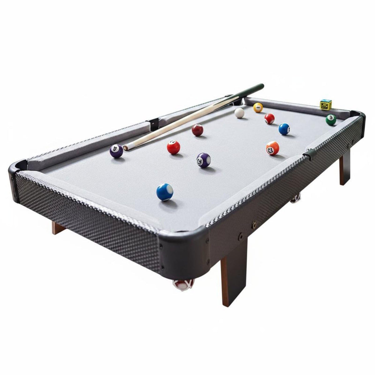 Colaxi Children Billiards Game Tabletop Toy with Ball Set Cues Triangle Frame and Resin Material for Family Interaction and Entertainment Suitable for Holiday Gatherings