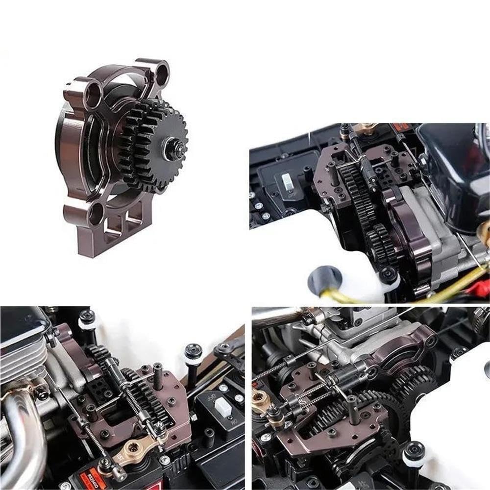 Alloy 24T 63T and 29T 58T 2 Speed Transmission Gear Set Fit for 1/5 Scale ROFUN ROVAN F5 MCD XS5 RR5 Rc Car Toy Game Parts No Plug