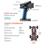 2.4GHZ Brushless RC Cars 75 KM/H High Speed 4WD Remote Control Car All Terrain Off Road Truck Hobby Racing Toys Alloy Chassis Hydraulic Shock Absorption RC Vehicle