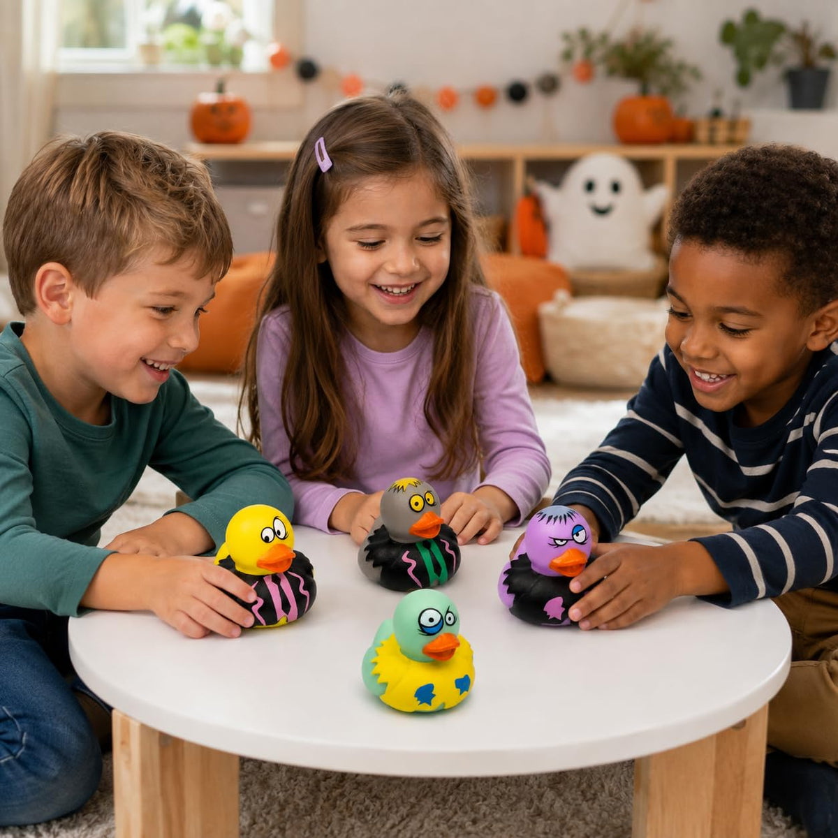 400 Pack Halloween Zombie Rubber Duck Toy Duckies for Kids, Bath, Birthday Baby Showers Summer Beach and Pool Activity, 2 Inches