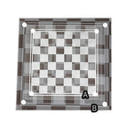 Handcrafted Chess Pieces - Portable Travel Sets - Bonus Glass Checkers Pieces - Educational Board Game Toy with 4 Damping Pads 3 Siz