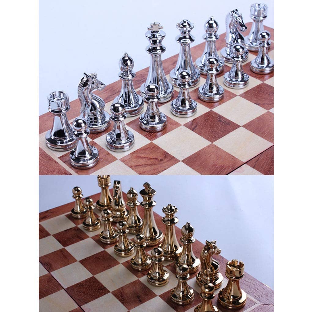GeRRiT Chess Chess Chess with Felted Game Board Interior for Storage Great Toys for Birthday Chess Set