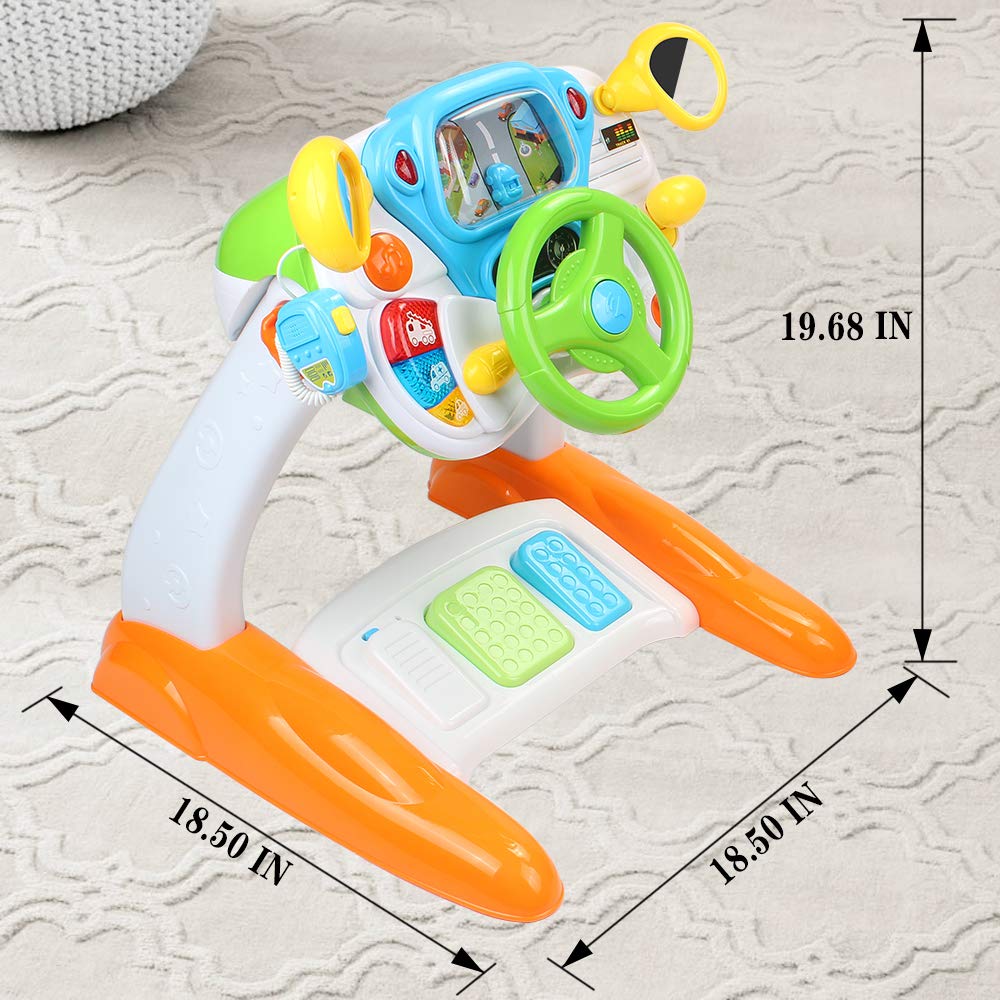 AMOSTING Ride On Car Toy for Toddlers, Pretend Play Driving