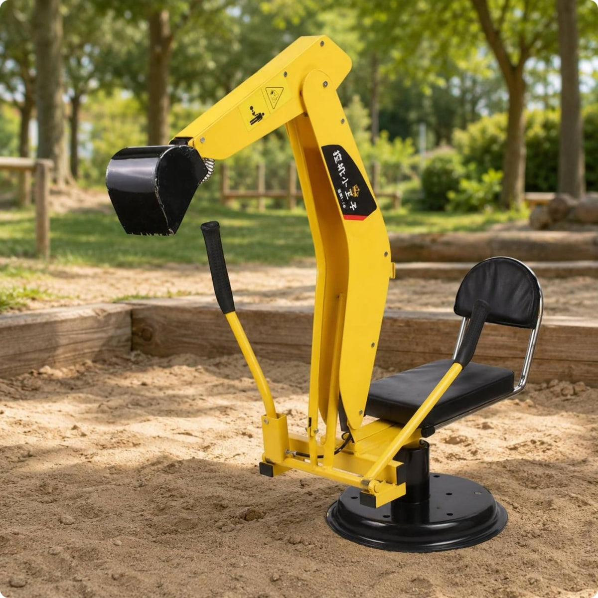 Children Sand Pedal Digger Construction Toy 360-Degree Rotation Metal Realistic Arm Suitable for Sandbox Play Imaginative Games