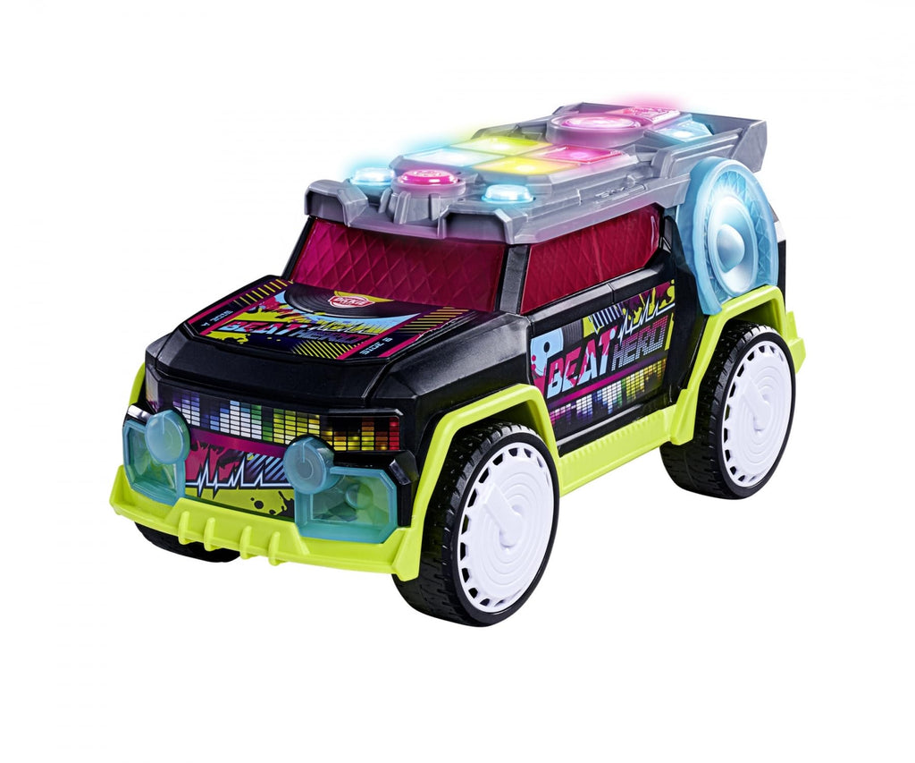 Dickie Toys - Beat Hero 203767001 +3 Years Car with Music Console, 22 Sounds, LED Lights, 3 Game Modes, Streat n Beatz